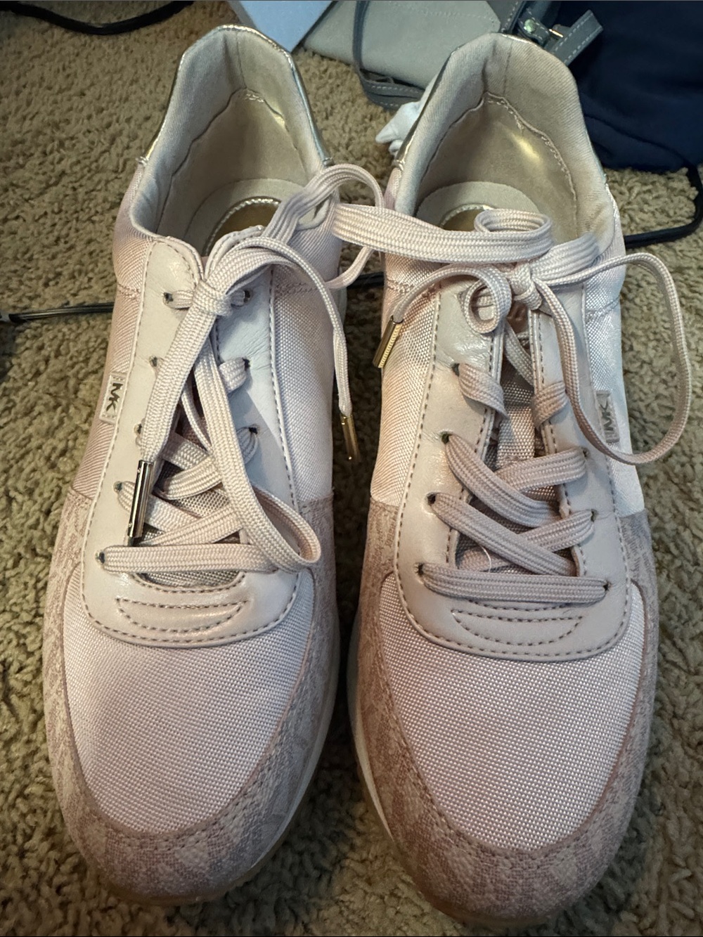 MK-Inspired Women's Blush Pink Casual Sneakers